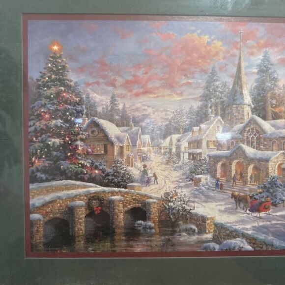 Heaven On Earth Nicky Boehme Framed Christmas Print Home Interiors 19” x 16” VTG - Picture 2 of 11